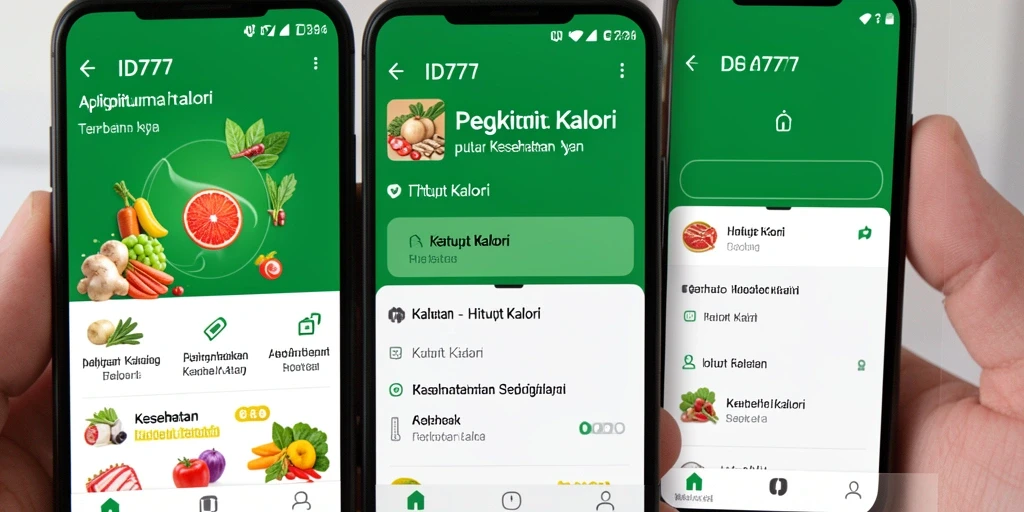 Tampilan antarmuka aplikasi Hitung Kalori yang user-friendly.