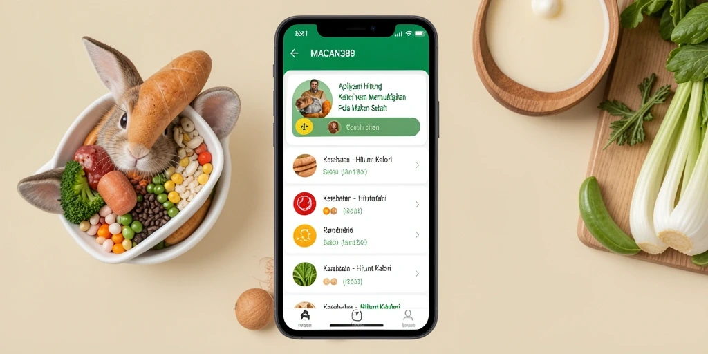 Tampilan antarmuka aplikasi Hitung Kalori yang user-friendly.