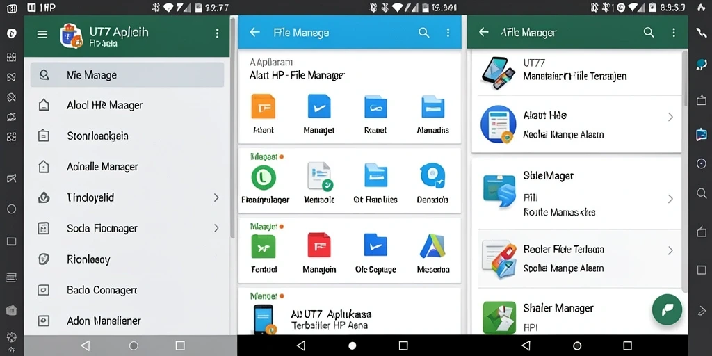 Tampilan antarmuka UT77 yang modern dan fungsional untuk pengelolaan file.