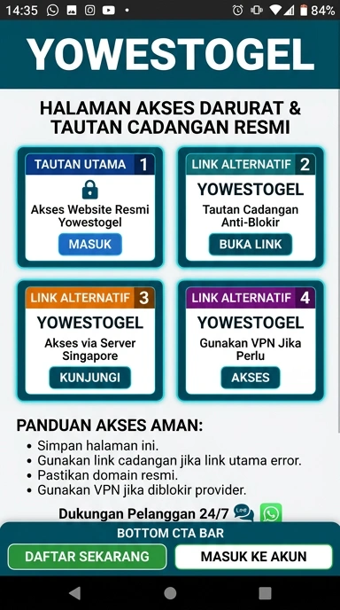 Link Alternatif yowestogel untuk Pengguna Android