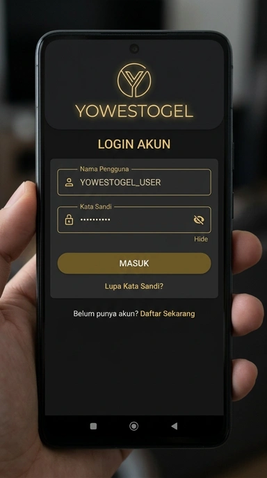 Login Akun yowestogel untuk Pengguna Android